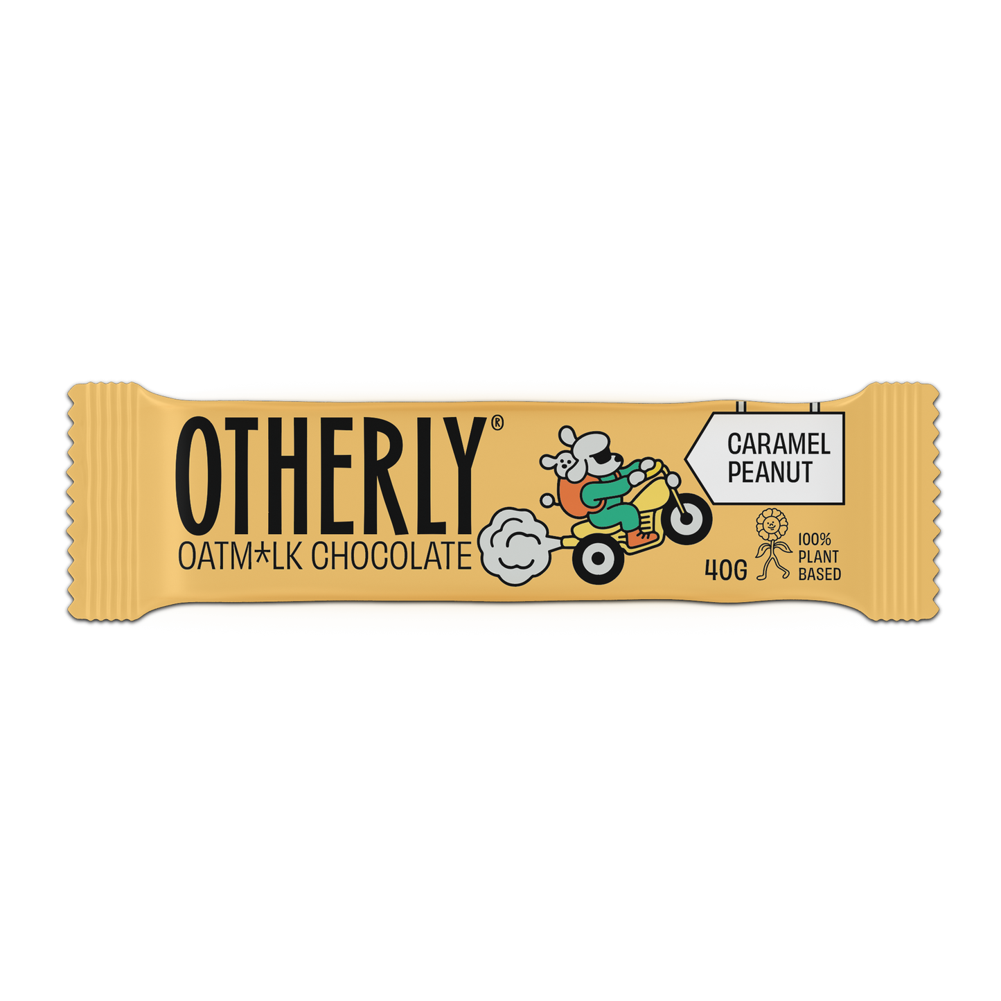 OATM*LK PEANUTS & CARAMEL COATED BAR 40G