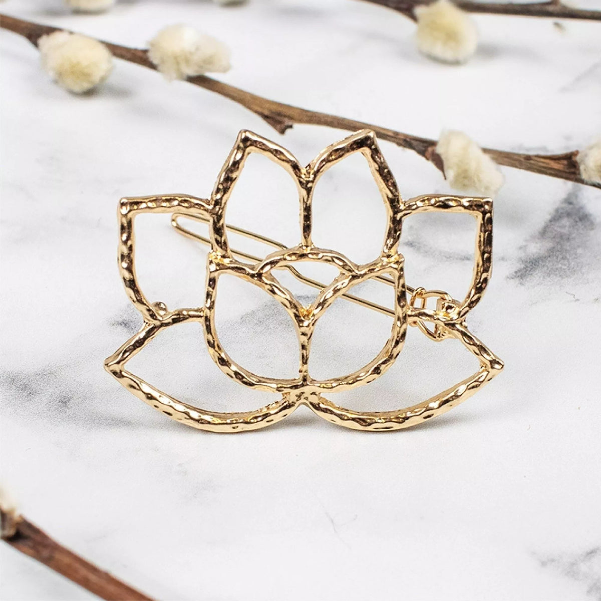 Lotus Flower Hair Clip myzerolifestyle