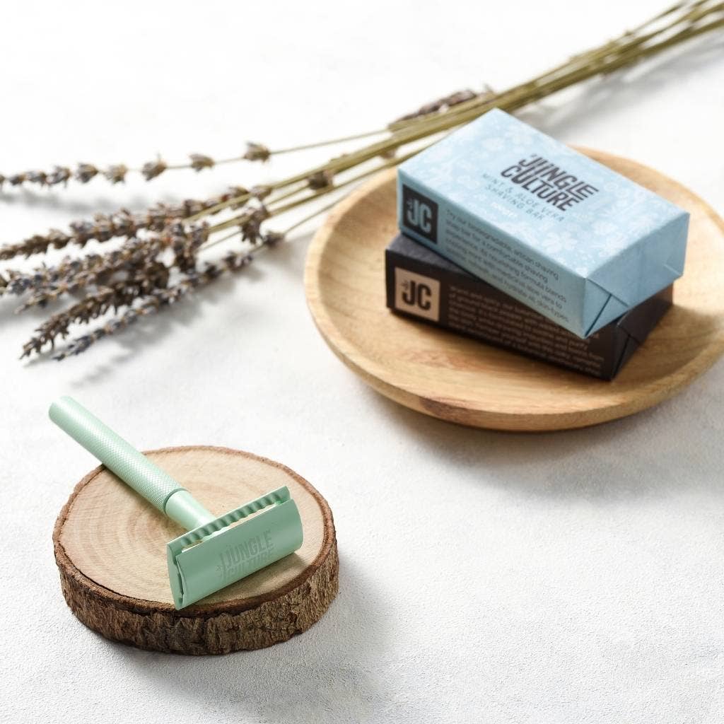 Safety Razor - Reusable Metal Razors (Unisex): Azure (Blue)