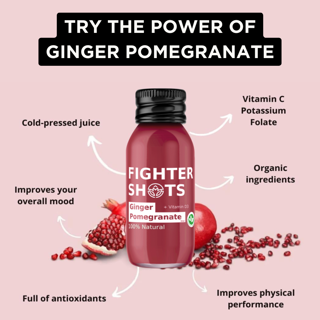 Fighter Shots Ginger + Pomegranate