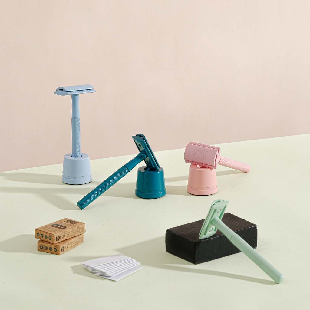 Safety Razor - Reusable Metal Razors (Unisex): Azure (Blue)