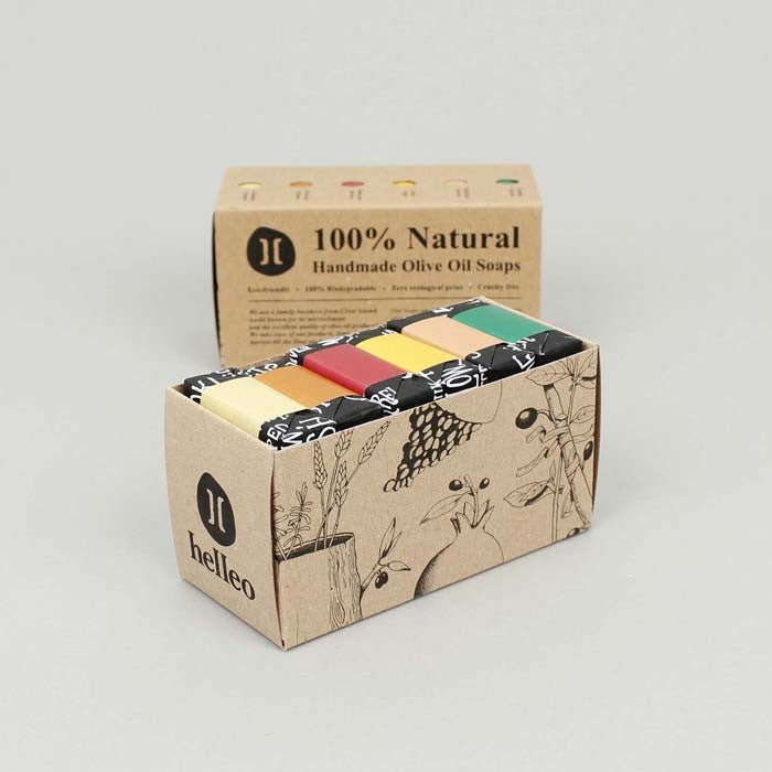 Olive oil soaps Gift pack - Mini Olive Oil Soap 6 Pack – 6 x 30g
