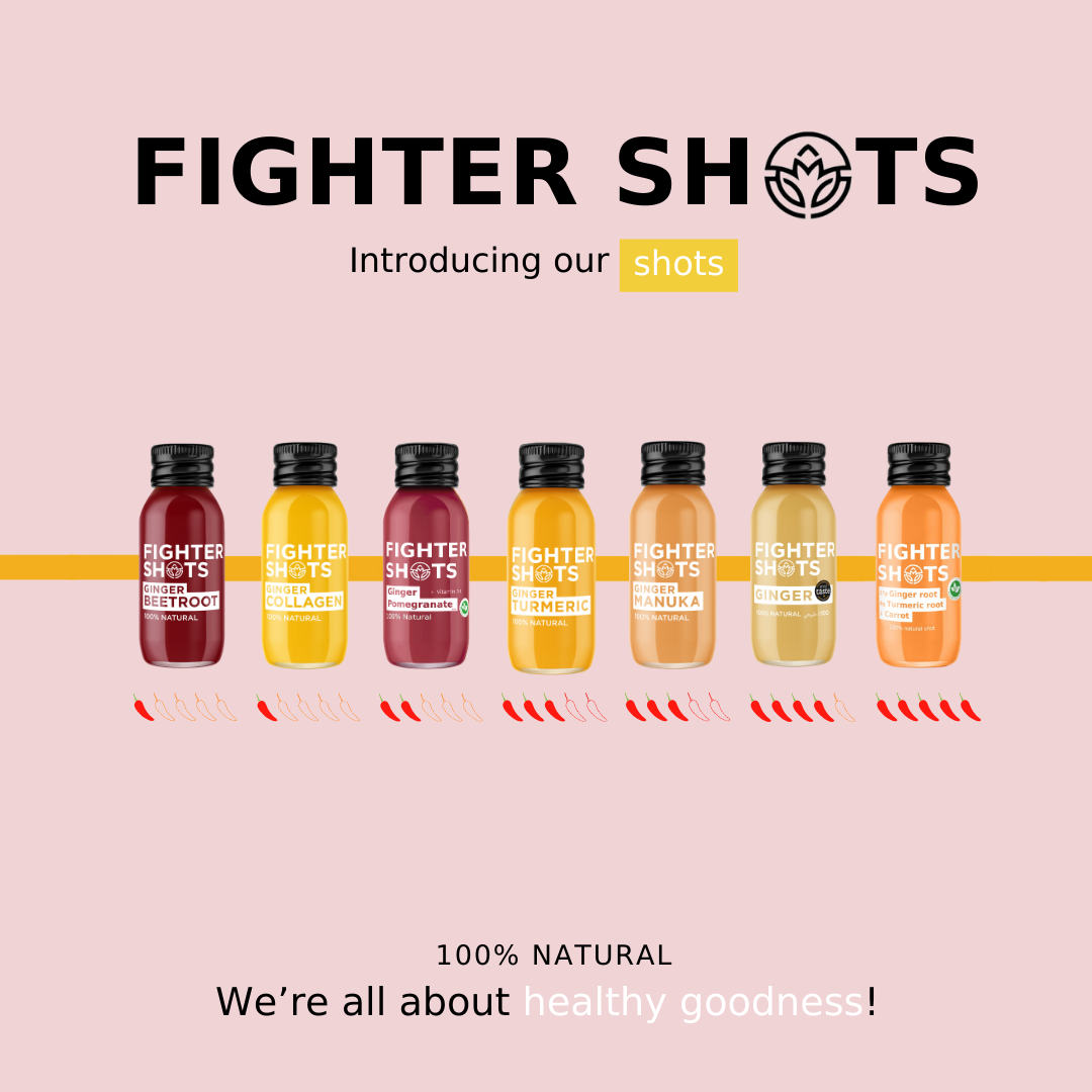 Fighter Shots Ginger + Pomegranate