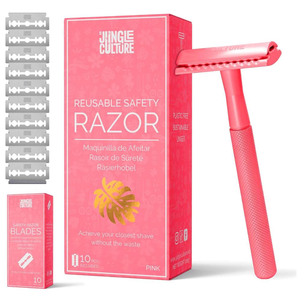 Safety Razor - Reusable Metal Razors (Unisex): Azure (Blue)