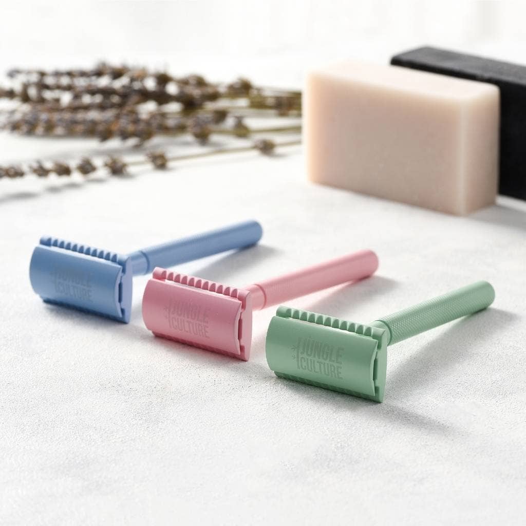 Safety Razor - Reusable Metal Razors (Unisex): Azure (Blue)