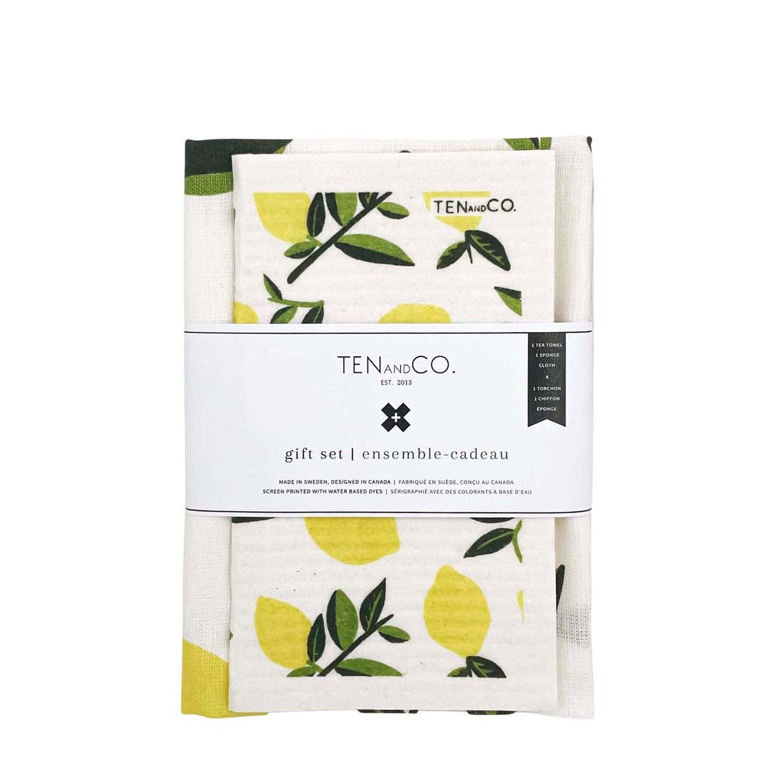 Tea Towel & Sponge Cloth Set