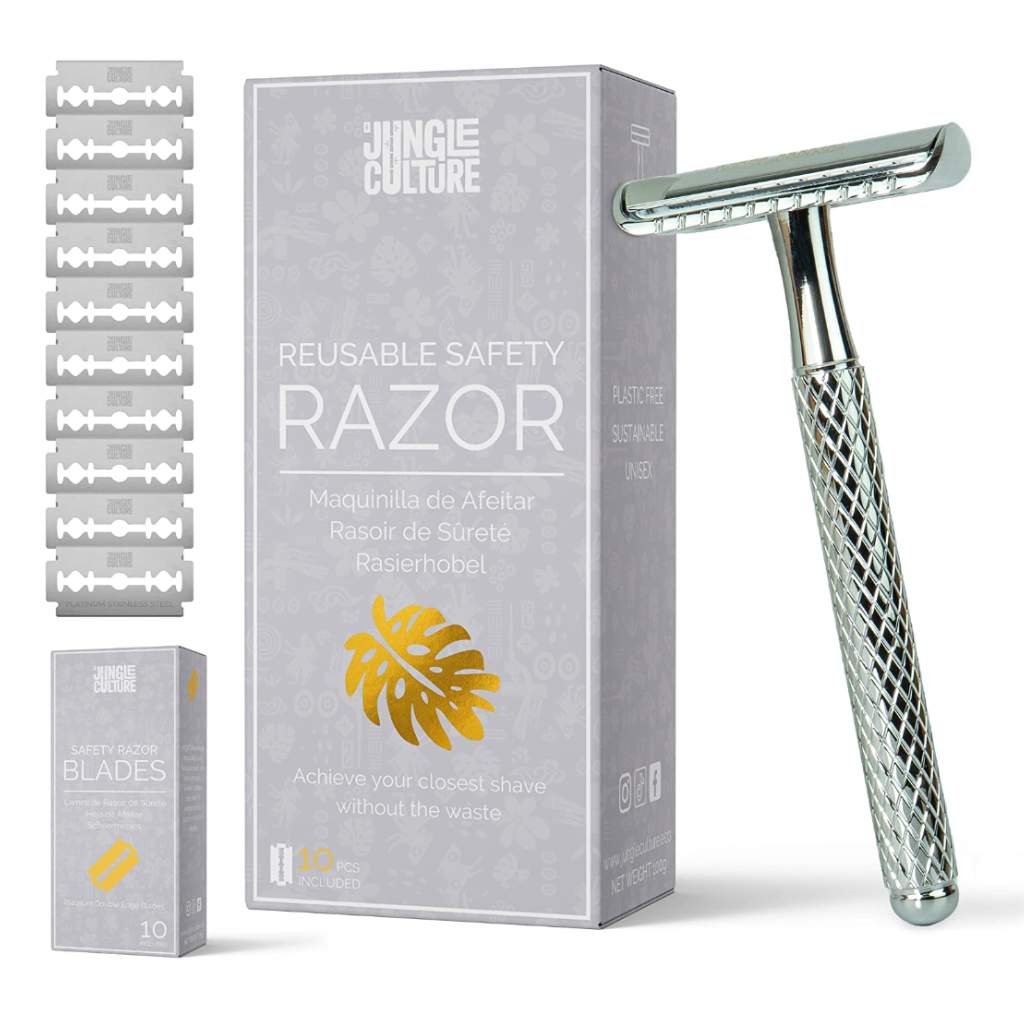 Safety Razor - Reusable Metal Razors (Unisex): Azure (Blue)