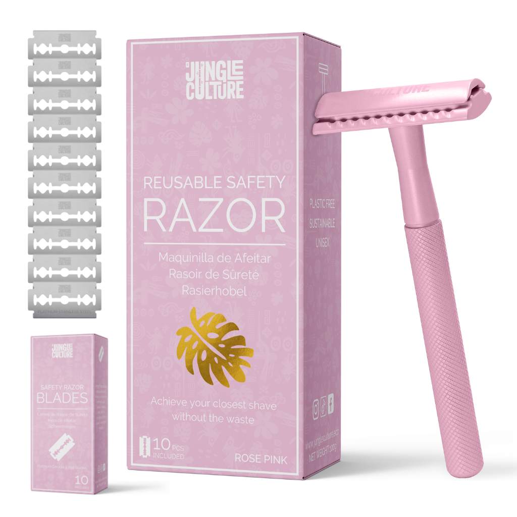 Safety Razor - Reusable Metal Razors (Unisex): Azure (Blue)