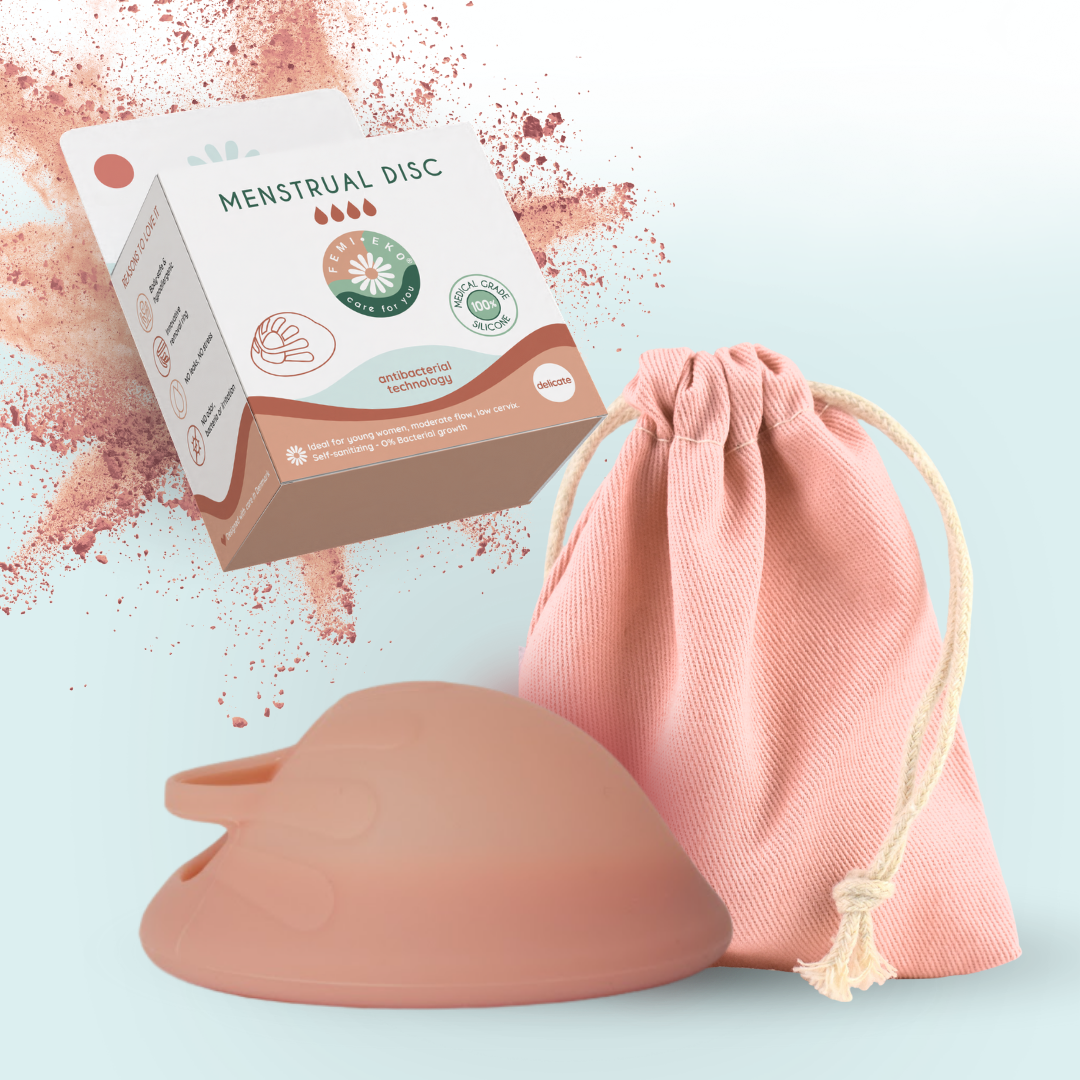 Period Disc - Femi.Eko Delicate Safe Menstrual Disc – Antibacterial Pink
