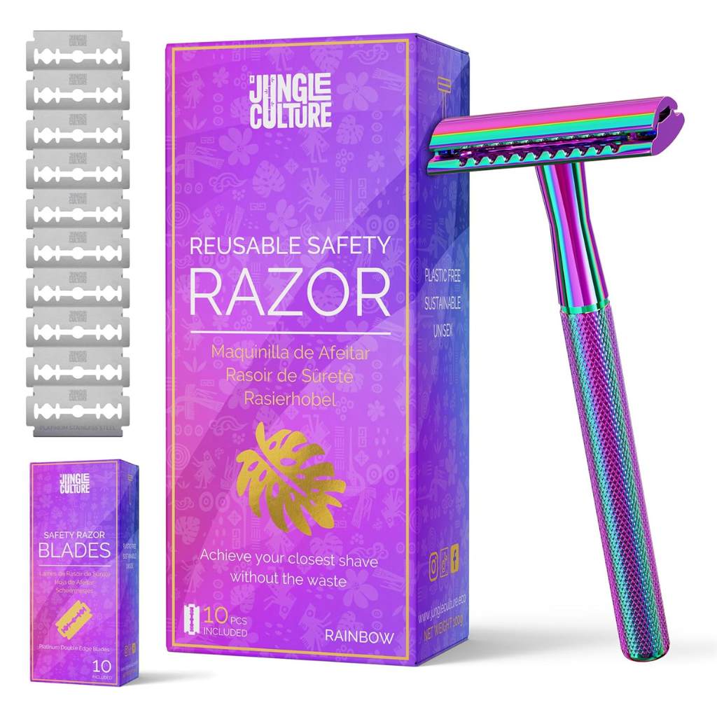 Safety Razor - Reusable Metal Razors (Unisex): Azure (Blue)