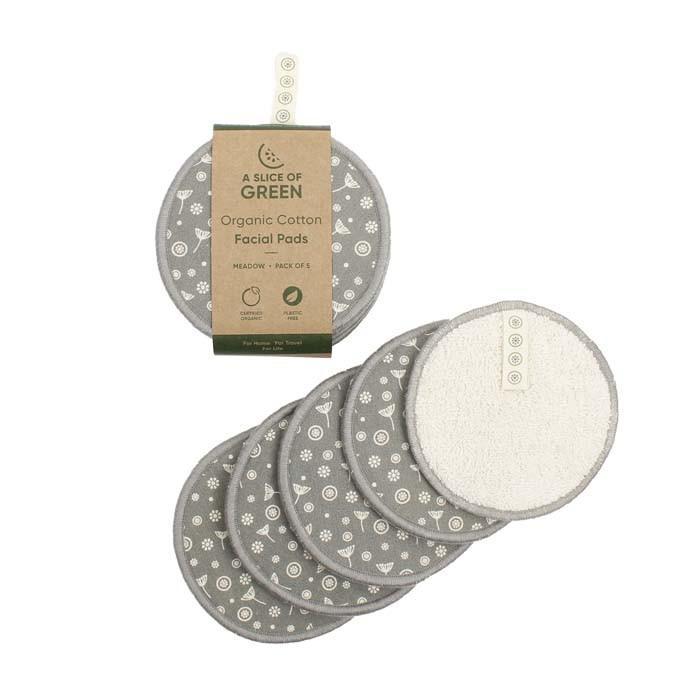Organic Cotton Facial Pads x5