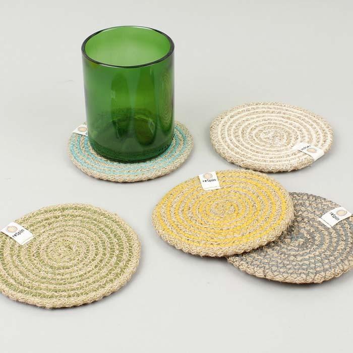 Respiin Spiral Jute Coaster