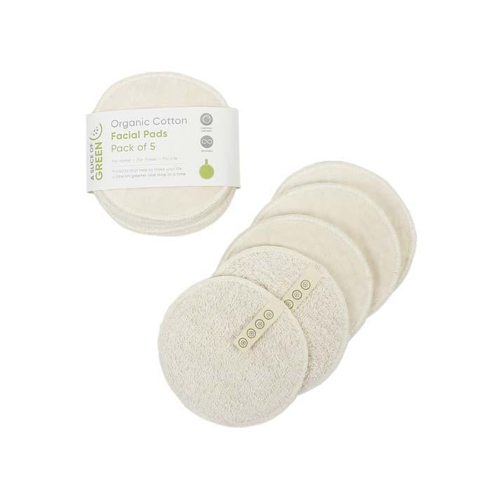 Organic Cotton Facial Pads x5