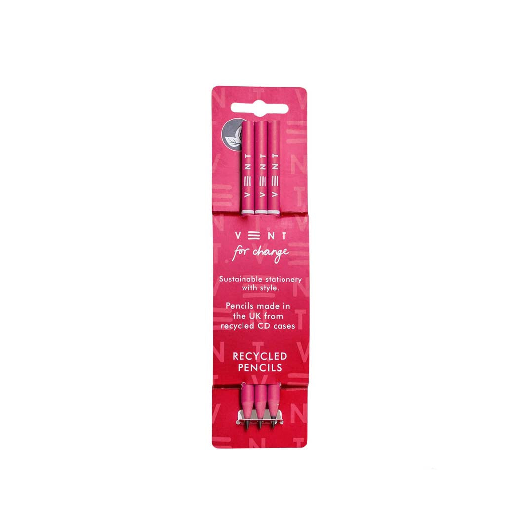 Recycled Plastic Pencils (Pink)