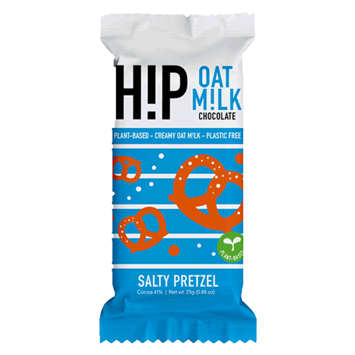 Mini Salty Pretzel Oat Milk Choc Bar 25g