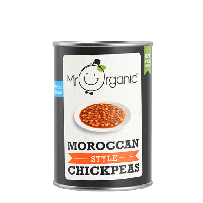 Moroccan style chickpeas mr organic