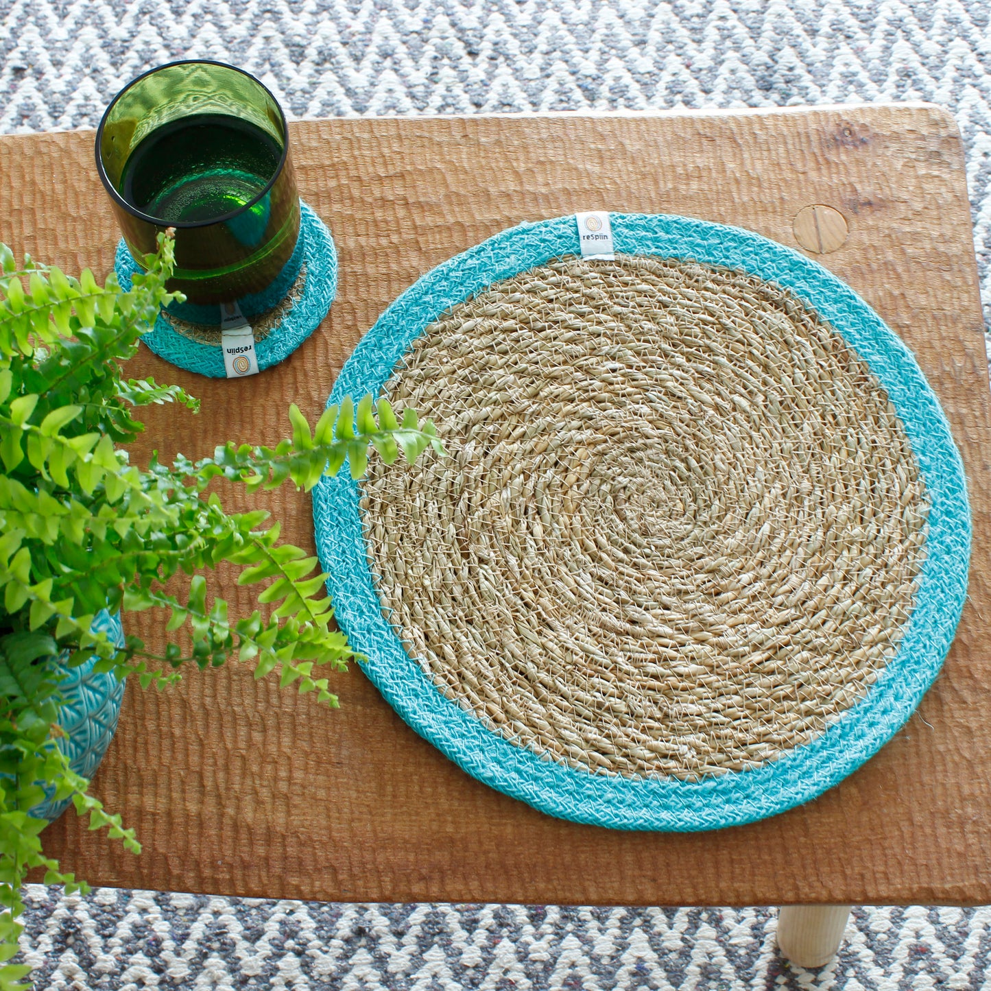 Respiin Seagrass & Jute Tablemats - Set of 6