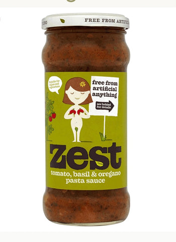 Zest Basil  and Oregano Pasta Sauce 340g