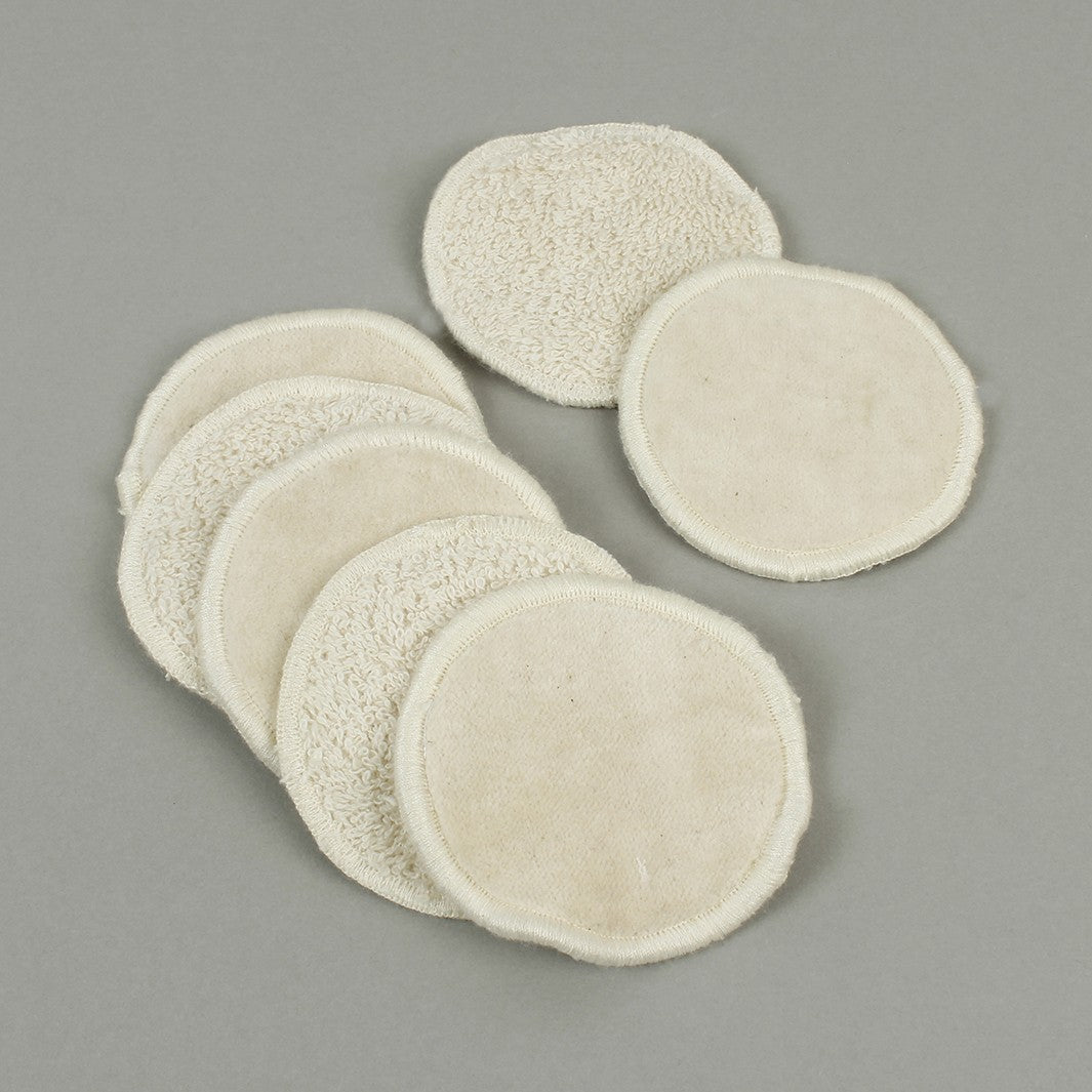 Organic Cotton Small Facial Pads – Velvet – Pack of 7