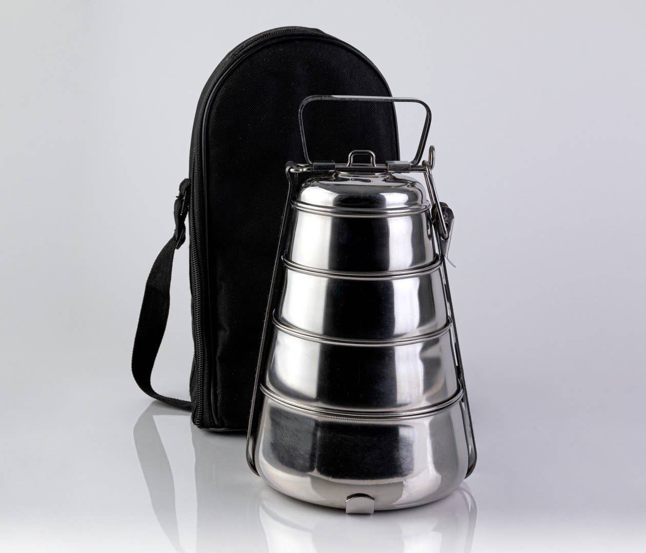 Pyramid tiffin Stainless Steel containers for food(bag) (4)