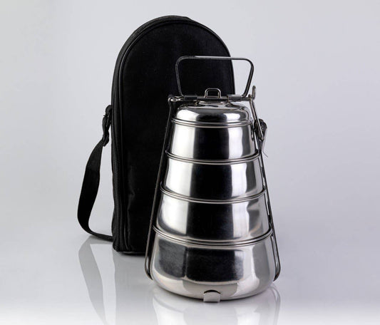 Pyramid tiffin Stainless Steel containers for food(bag) (4)