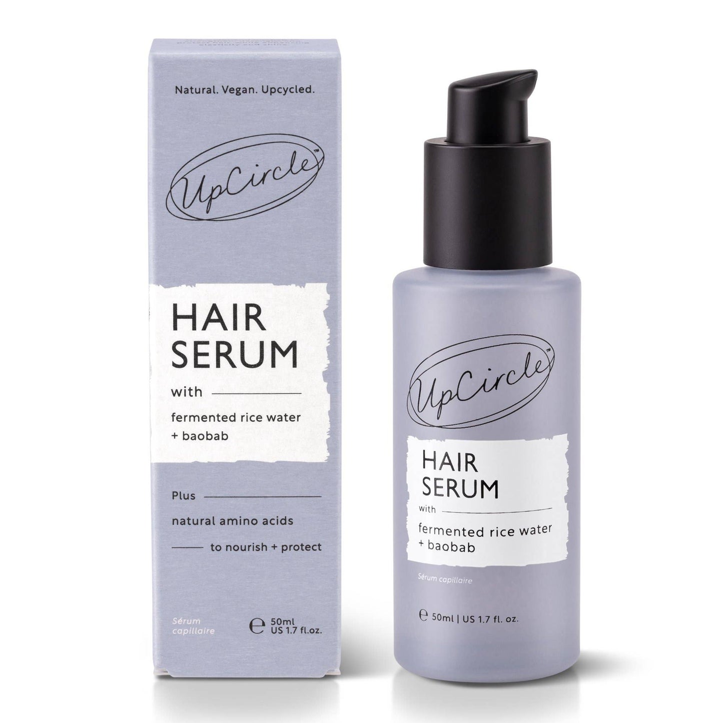 Upcircle Vegan Hair Serum Upcycled Fermented Rice Water Heat Protect: Standard / 50ml