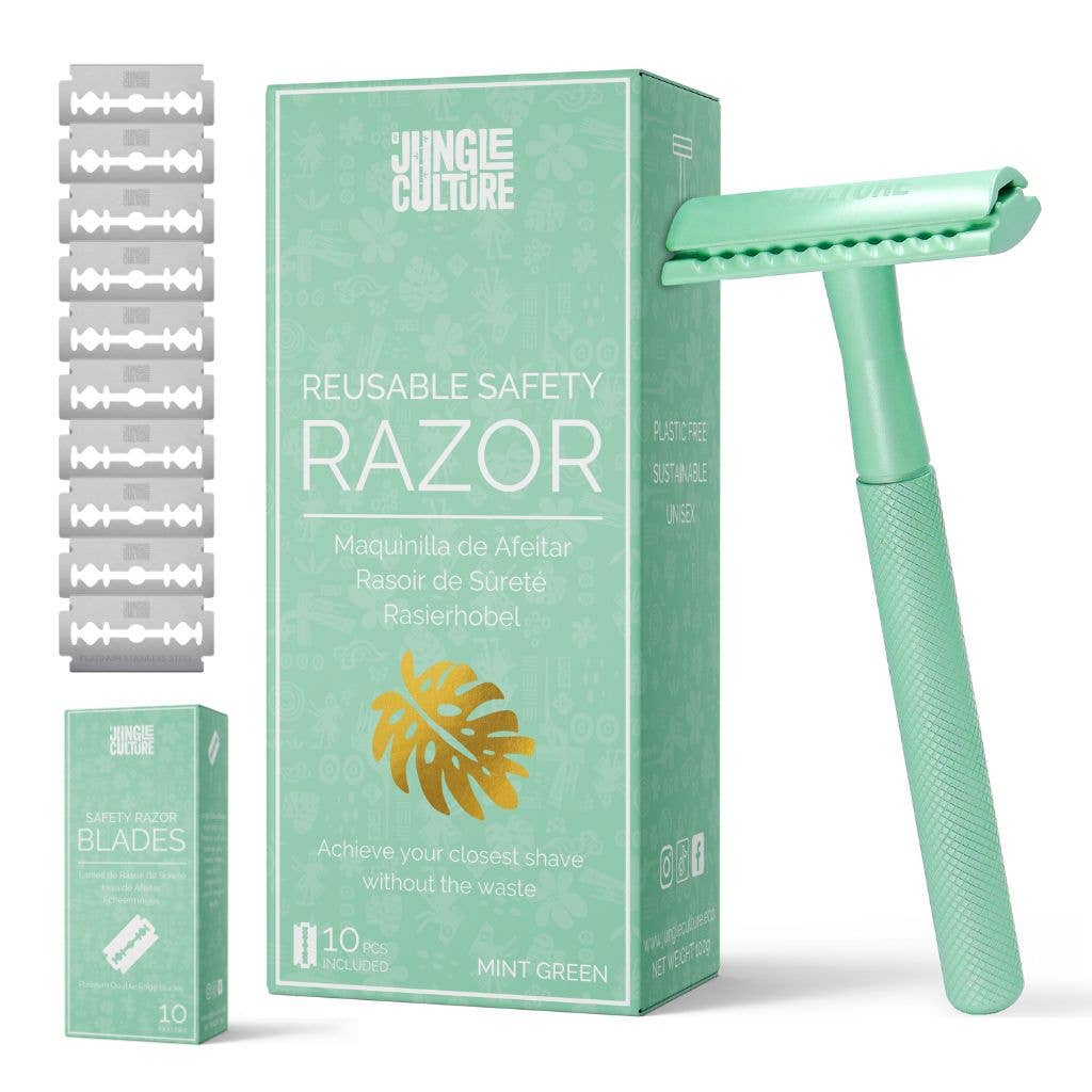 Safety Razor for Women & Men, Reusable Metal Razors (Unisex): Lilac