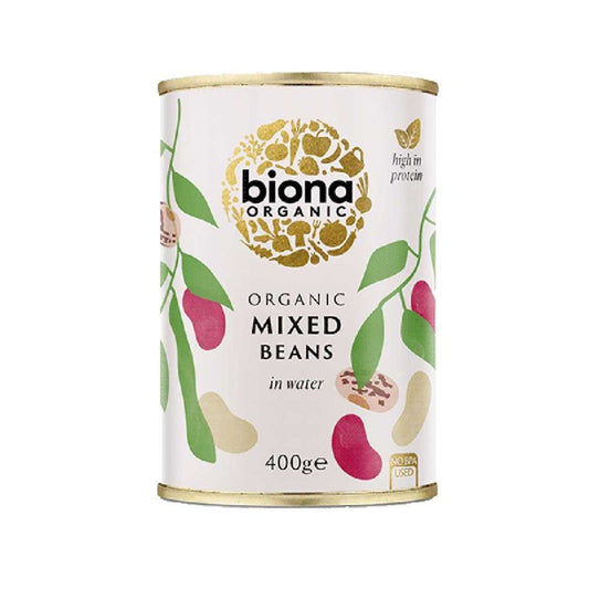ORGANIC MIXED BEANS IN TINS