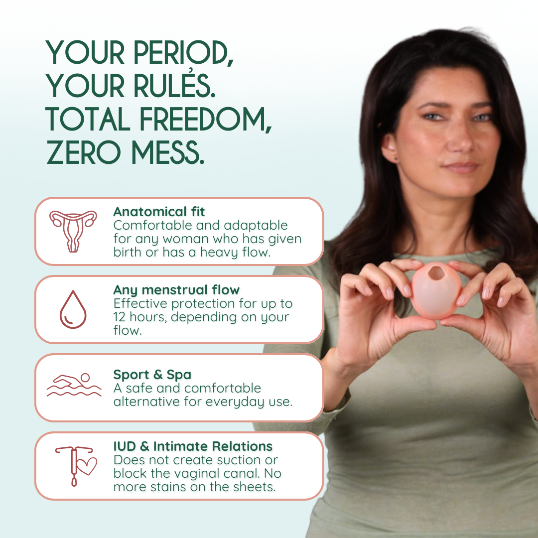 Period Disc -  Femi.Eko Delicate Safe Menstrual Disc – Antibacterial Pink