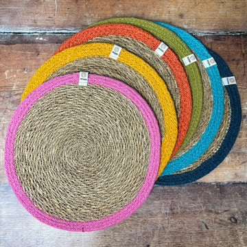 Respiin Seagrass & Jute Tablemats - Set of 6