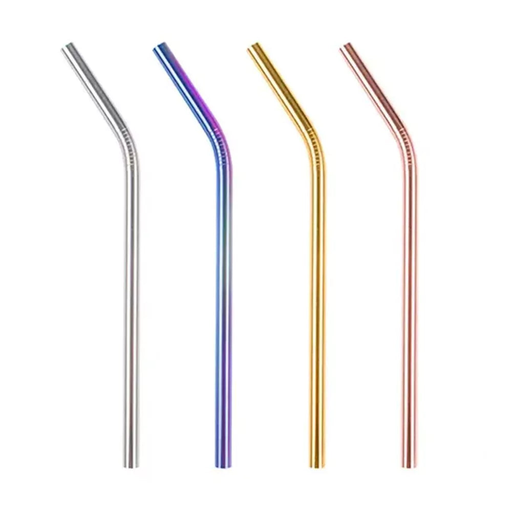 Straw - stainless steal bending multi coloured