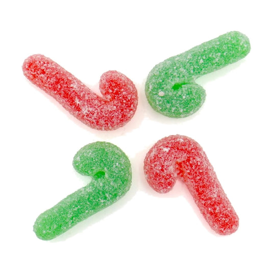 Vegan Fizzy Candy Canes