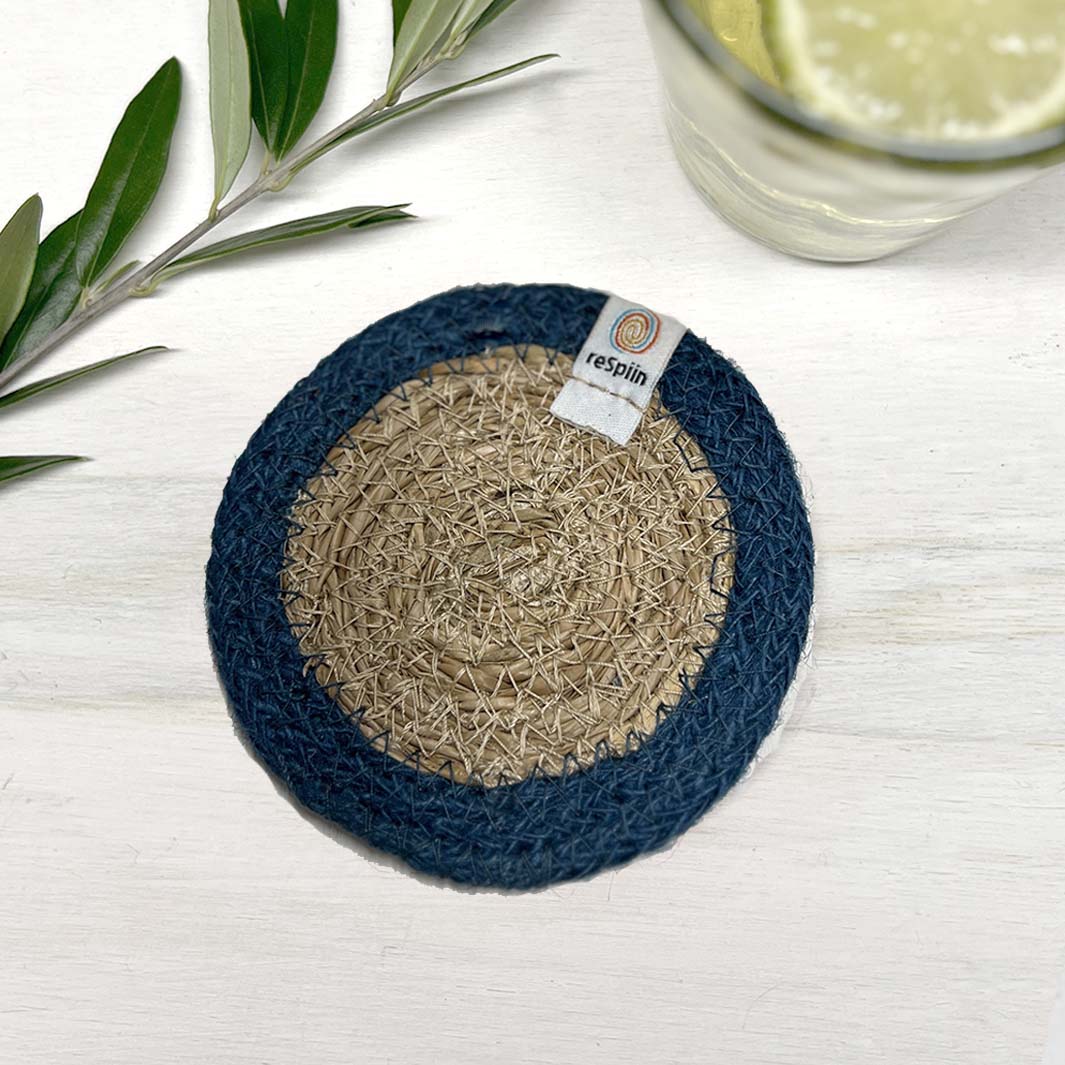 Respiin Seagrass & Jute Coasters - Set of 6