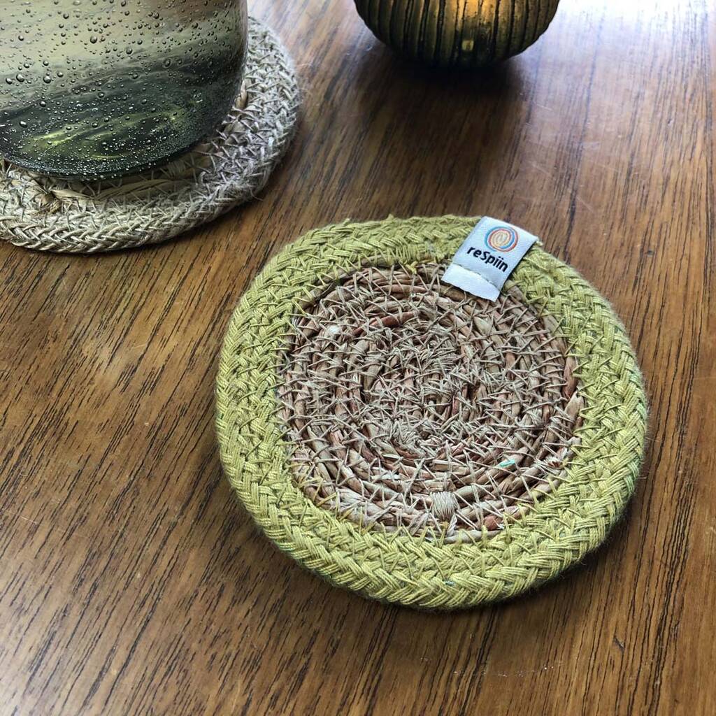 Respiin Seagrass & Jute Coasters - Set of 6