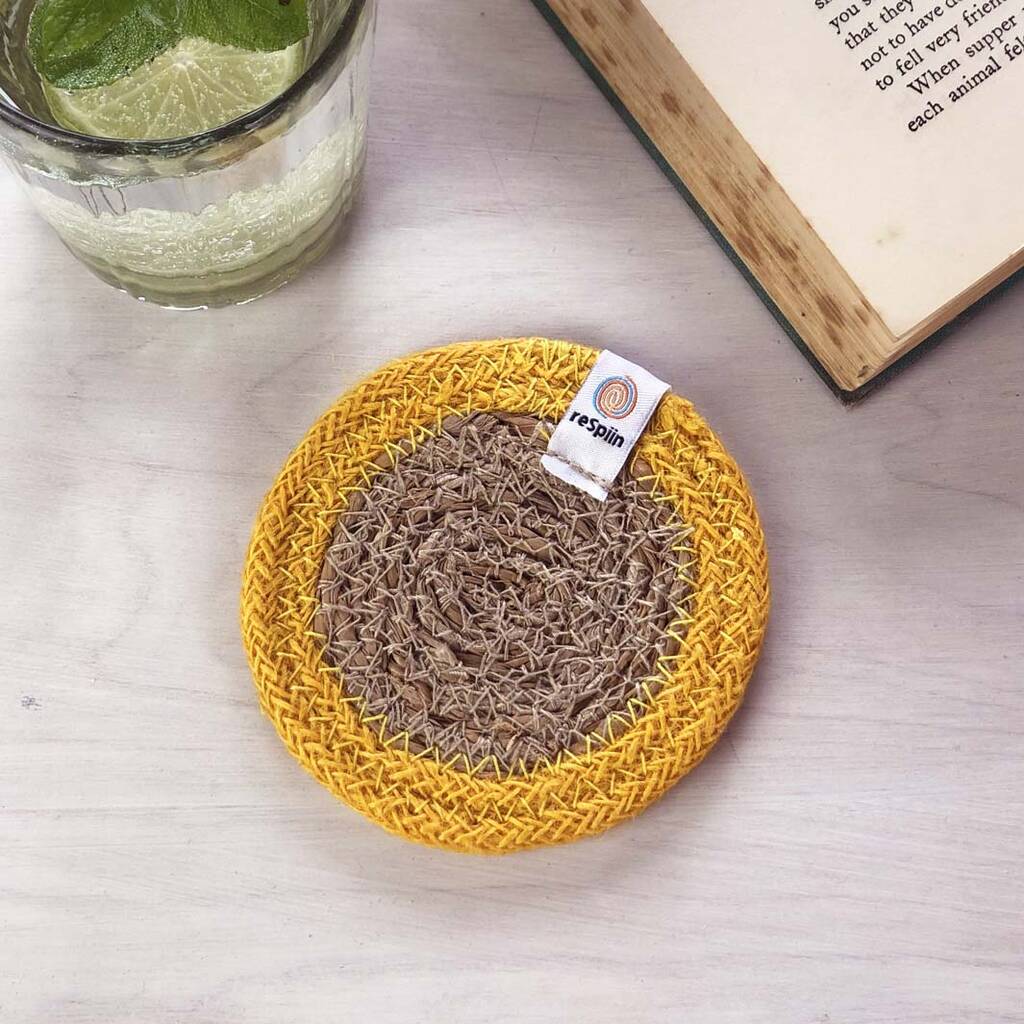 Respiin Seagrass & Jute Coasters - Set of 6