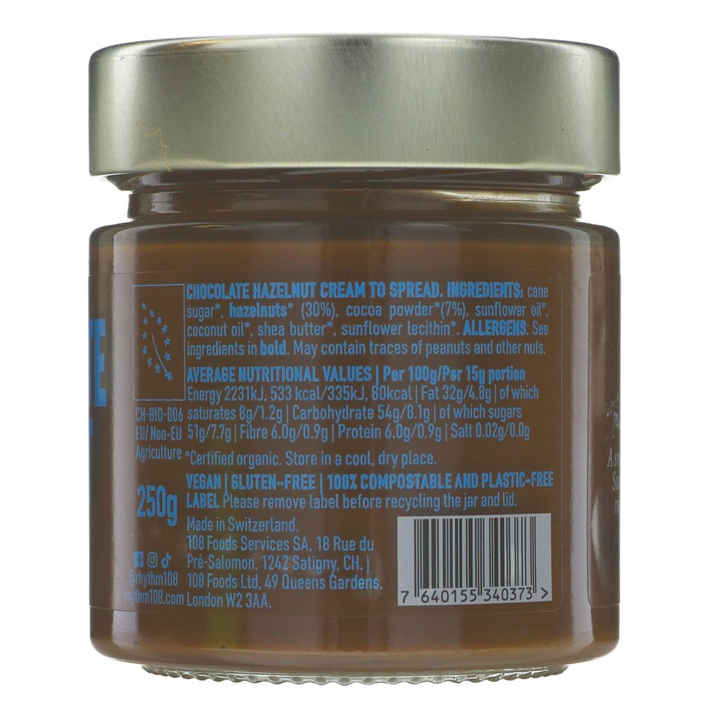 Rhythm 108 Chocolate Hazelnut Spread