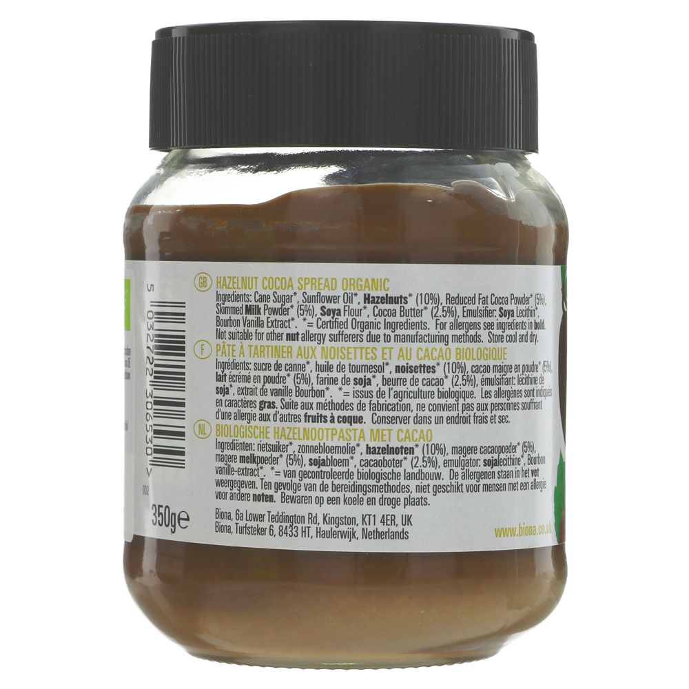 Biona Organic Milk Choc Hazel Spread