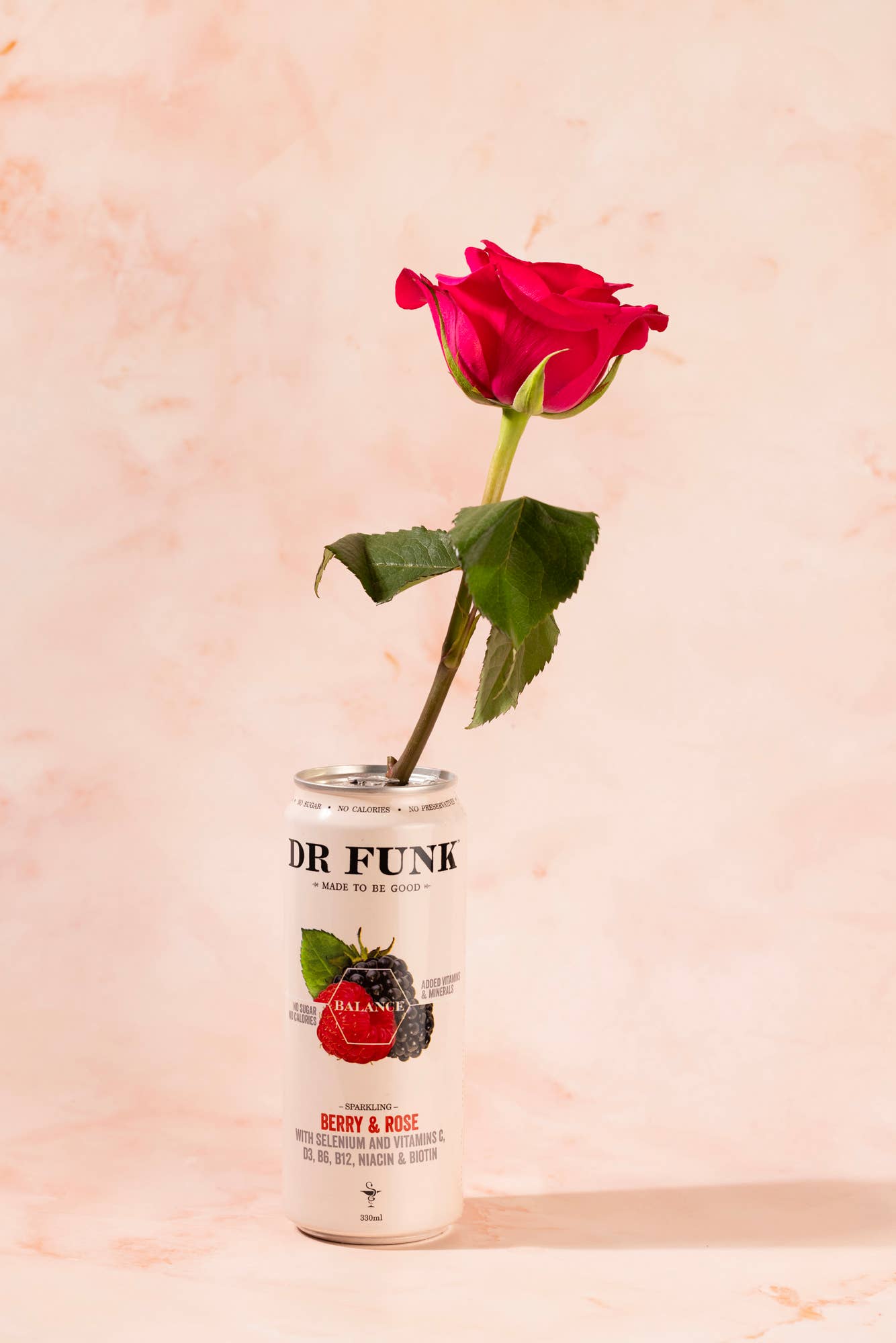 Berry & Rose flavoured water with 7 essential nutrients