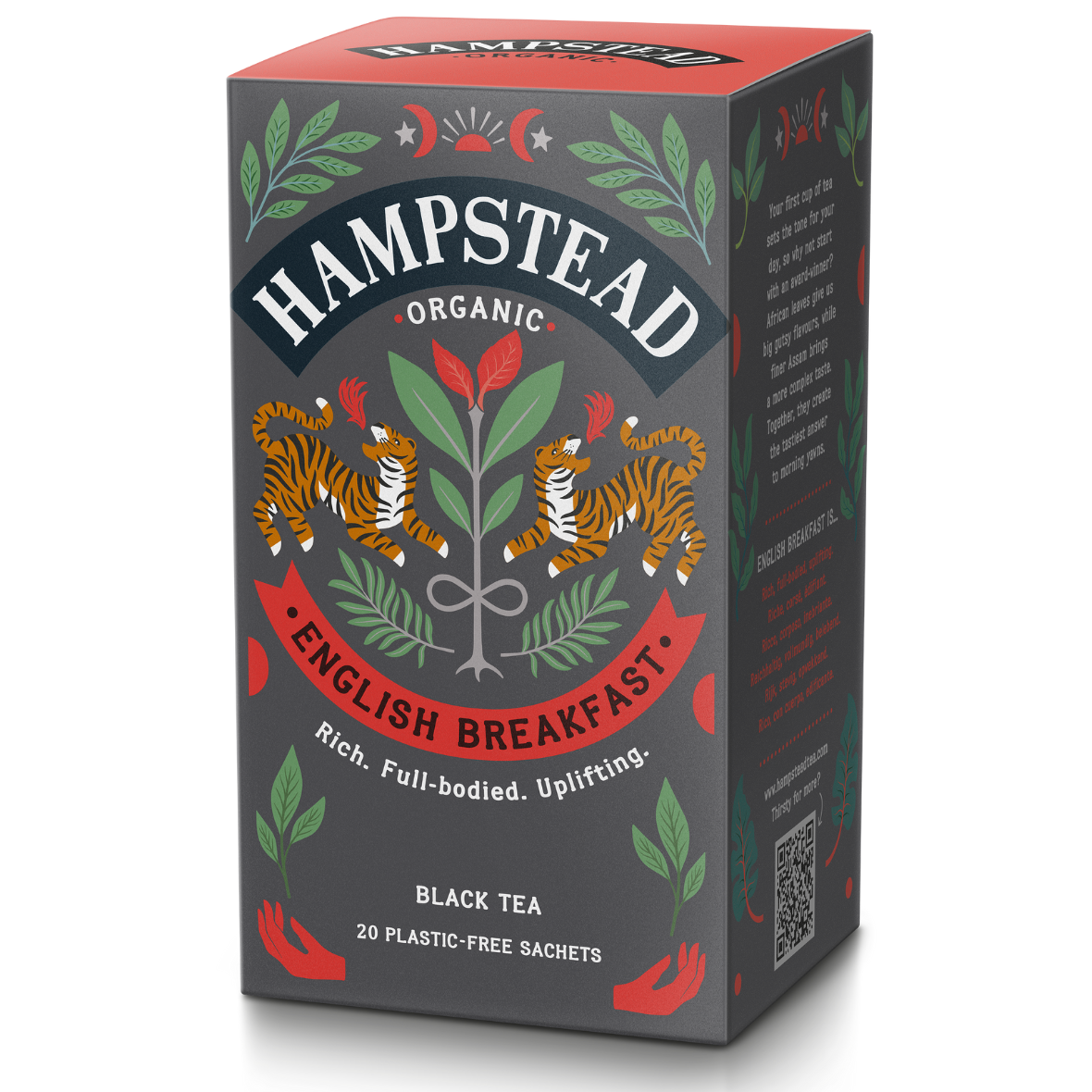 Hampstead Organic English Breakfast Tea - (Single - 1x20g): 20 Tea Bags