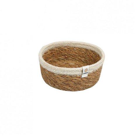 Respiin Shallow Seagrass & Jute basket - Small