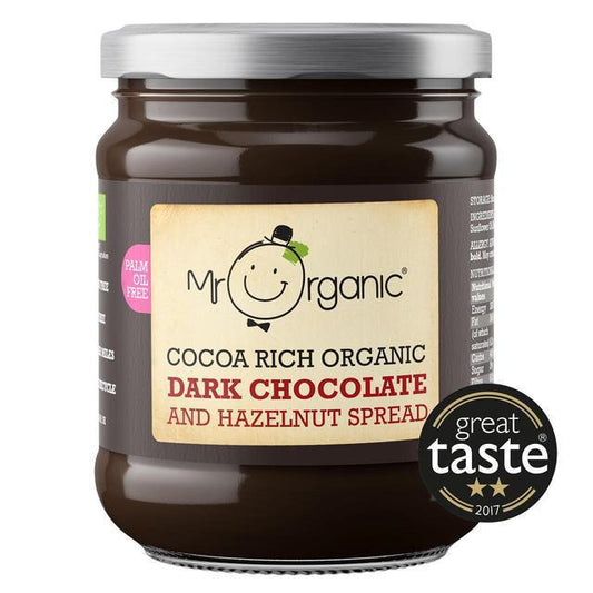 Vegan Organic Dark Chocolate and Hazelnut Spread 200g