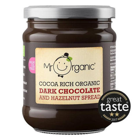 Mr Organic Vegan Organic Dark Chocolate and Hazelnut Spread 200g