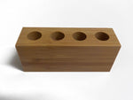 Bamboo family toothbrush holder