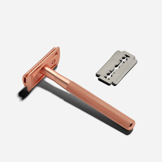 Reusable Razor - 10 Blades Included - Rose Gold