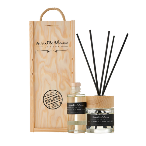 Fresh Linen & Bois Précieux Diffuser Set with Refill