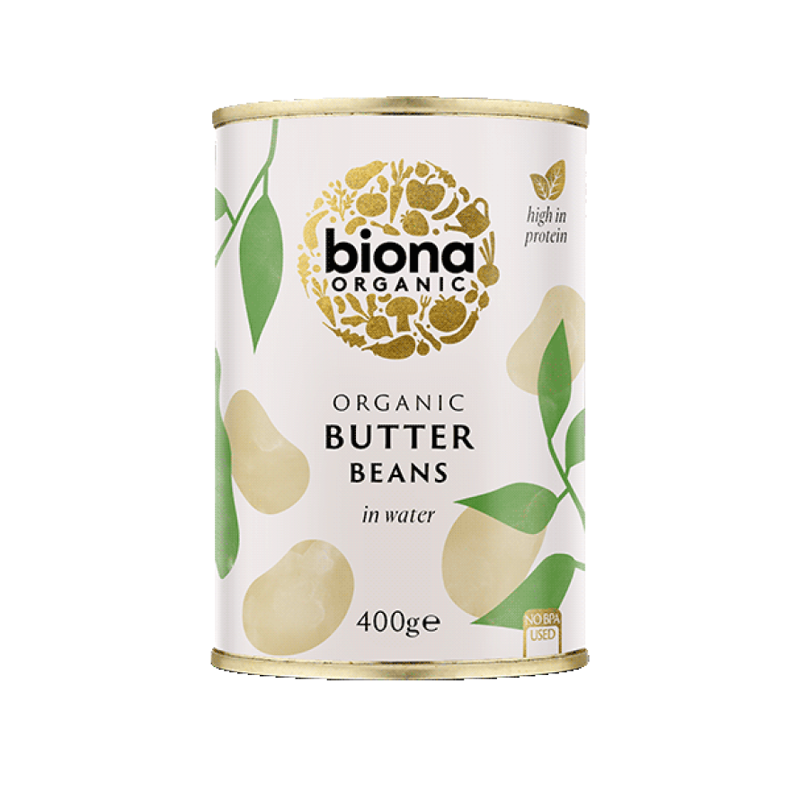 Organic Butter Beans Tinned