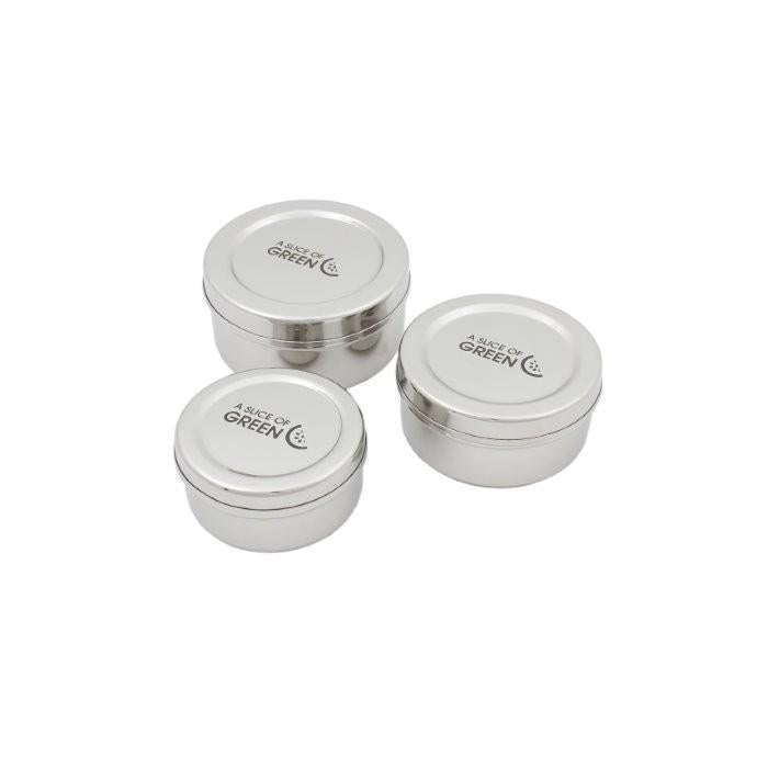 Kadapa - 3 x Stainless Steel Containers