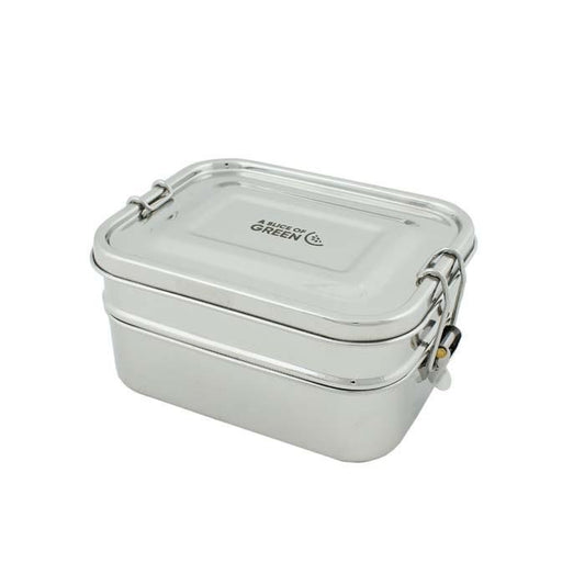 Buruni Stainless Steel Leak Resistant Two Tier Lunch Box