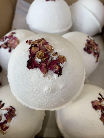 Handmade Rose Geranium Bath Bomb