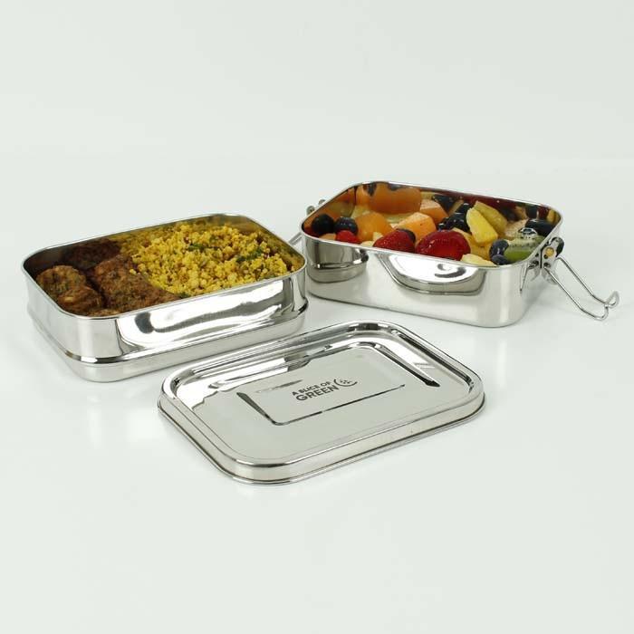Buruni Stainless Steel Leak Resistant Two Tier Lunch Box